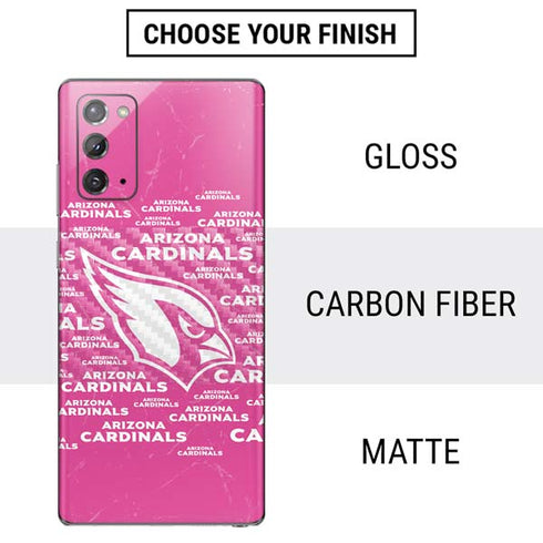 NFL Arizona Cardinals Pink Blast Galaxy Note20 5G Skin